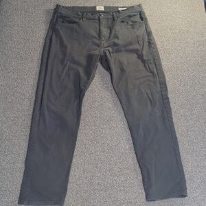 Flint and Tender 365 Pants Tapered Fit Flat Front Chino Size 33x30 in Slate Gray